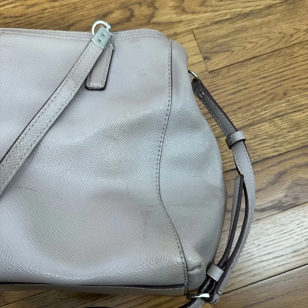 Coach Christie Carryall Tan Purse Satchel Crossbody Handbag